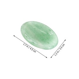 KOMBIUDA 2pcs Portable Thumb Scraper Natural Crystal Facial Gua Plate Anxiety Relief Worry Stone for Neck Face Shoulders and Back Massage Skin