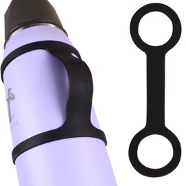 CERES CHILL Water Bottle Strap Handle Carrier fits 8oz to 40oz in Size, Silicone Strap Makes Any Bottle Handheld. for Runners & Joggers Anti Slip Grip & Drop Protection