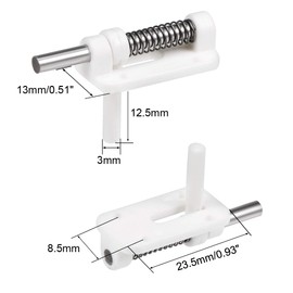 uxcell Canopy Hatch Lock Latch for RC Airplane Cockpit Cover Fixing, 23.5x13x8mm White 2pcs