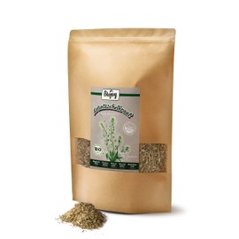 Biojoy Organic Shepherd's Bag Tea (500 g), Shepherd's Purse, Dried and Cut (Capsella bursa-pastoris)