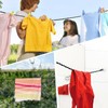 2 PCS Travel Washing Line,Extendable Camping Clothesline with Hooks &