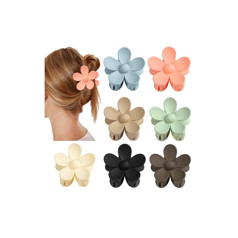 Triko Set de 7 Pinzas para el Cabello de Flor,