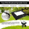 JYLBHYZI Broadcast Spreader Cover with Durable PVC Clear Window,420D Waterproof