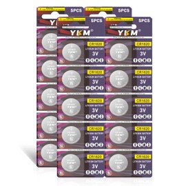 YKM 20 Pack CR1620 Batteries DL1620 CR1620 3V Battery for Car Key Fob Keyless Remote LED Glasses