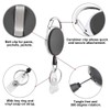 GOGO 4 Packs Retractable Keychain Badge Holder with Carabiner Reel