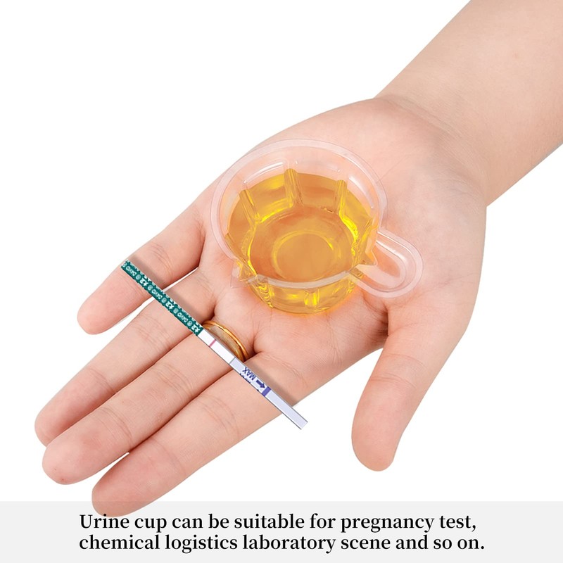 Pinenuts Disposable Urine Cups, 60 Pcs Plastic Urine Collection Cups,