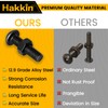 Hakkin 600Pcs Nuts and Bolts M3 M4 M5 Fully Threaded