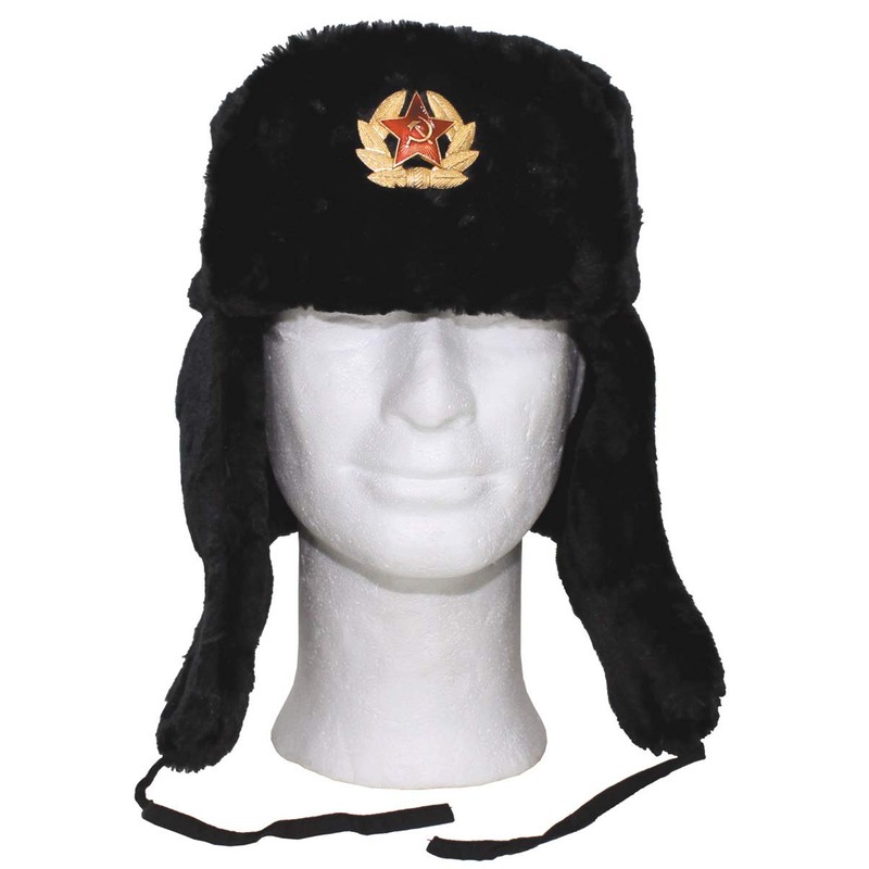 Russian Army Style Winter Cap Warm Trapper Hat Ear Flaps