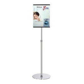 Standing sign insert type POP poster stand billboard A3 1 pole round welcome Board