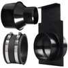 TonGass (Combo Pack) 4" to 2-1/2" Hose Cone Reducer, Dust