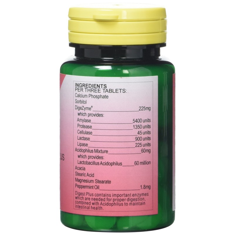 Health Plus Digest Plus Digestive Enzyme Supplement - 60 Chewable