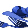 JANKNG 24-Piece Flatware Set, 18/0 Stainless Steel Knife Fork Spoon