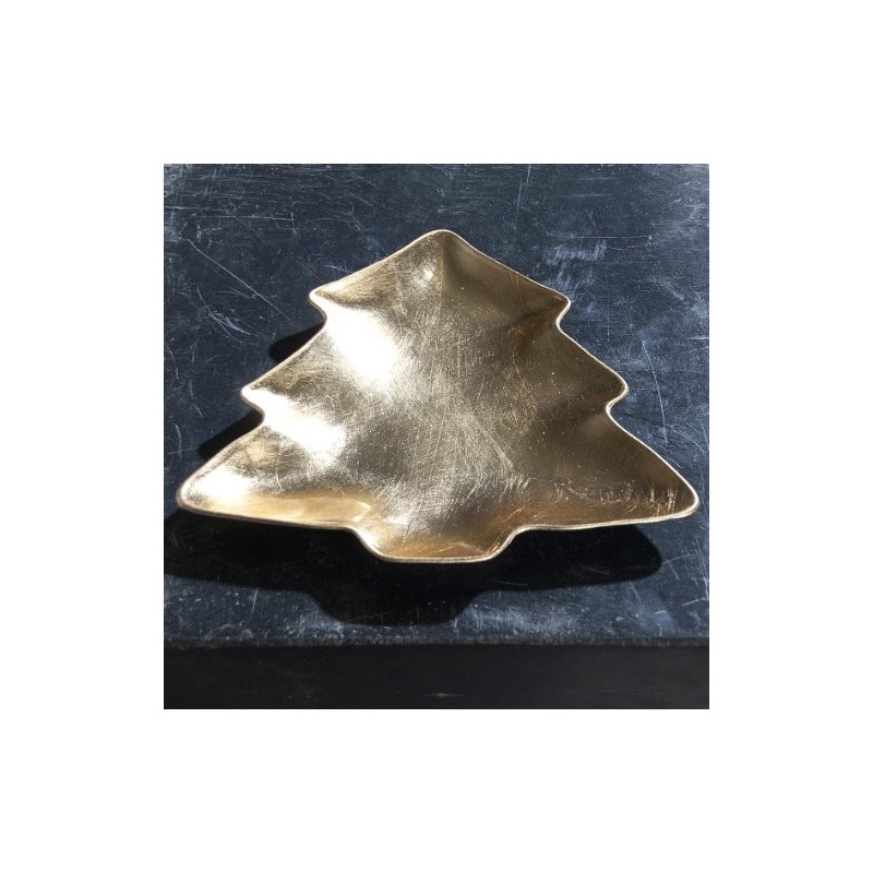 DPI Christmas Christmas Tree Christmas Tree Plate 23 cm Gold