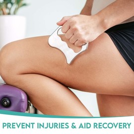 COZLOW 3-in-1 Muscle Scraper Tool Set, Skin Scraping Massage Tools for IASTM Therapy, Deep Tissue Gua Sha for Soft Tissue Mobilization, Fascia & Myofascial Release, Stainless Steel Metal Blades