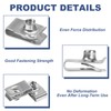 YUEARN 1/4"-20 U-Style Clip-On Nut, Stainless Steel Regular Extruded U-Nut,