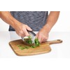 MasterClass Smart Space Folding Mezzaluna Herb Chopper, Stainless Steel/Plastic, Grey,