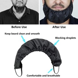Men's Beard Bibs Men's Beard Protection Beard Care Beard Cloth Chin Beard Sideburns Neck Care Your Beard Men Adjustable Face Beard Apron Men Shaving Cleaning Protection Pack of 4