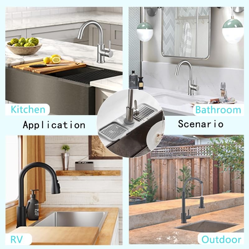 Extra Long 24' Silicone Sink Splash Guard - 5 Slope