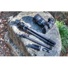 AOKA CMP163CL Carbon Travel Tripod + KB20 Ball Head