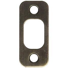 Kwikset 85063-3 1" x 2-1/4" Radius Corner Deadbolt Strike Bright Brass Finish