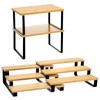 Marsui 4 Pcs Cabinet Organizer Display Risers, 3-Tier Cupcake Stand