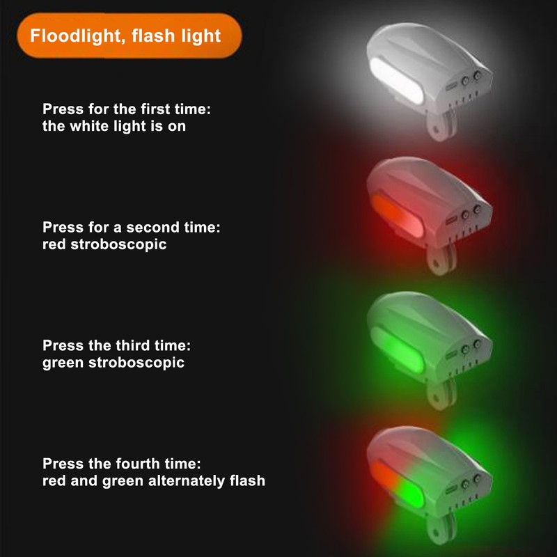 Drone Searchlight 1100mAh Rechargeable 100m Range Drone Night Photography Light
