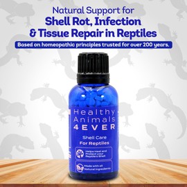 HA4E - Reptile Shell Care - Natural Support for Shell Rot, Tissue Repair & Healthy Shell Growth - Safe Homeopathic Formula - 300 Tablets