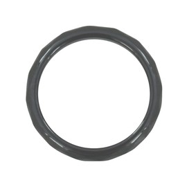 LES POULETTES BIJOUX - Large Hematite Ring Faceted - 6 mm, Hamatite