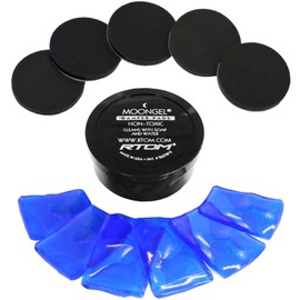 RTOM Moongel Blue Pack of 6 Drum Mutes + Keepdrum Damper Pads Black