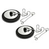 2 Pcs Bath Plug and Chain, Bathtub Plug(43mm Diameter), 40cm