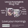 McIntosh Lena Liu Hummingbirds Set of 2 Fine Bone China