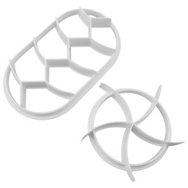 2PCS Bread Dough Press Set Bread Cutters Baking Bread Rolls Bread Press Stamp for Baking Bread Rolls Desserts (White)