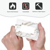 ybclf White Grey Marble Light Switch Cover 1 Gang Single