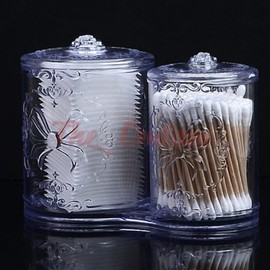 The Ondam Ravina Cotton Pad & Spiral Cotton Swab Set with Case (Made in Korea) Sterilized Cotton Swabs
