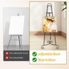 Black Easel Stand for Sign, Adjustable Display Easel Stand with