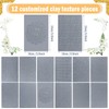 DoubleFill 12 Pcs Polymer Clay Texture Sheets Clay Texture Mat