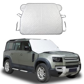 Fgtagtal Windshield Snow Cover Fit for LR Defender 90 110 2020-2023, Front Windshield Cover for Ice and Snow, Auto Extra Thick Windshield Ice Cover Protects Windshield from Rain, Sun, Frost