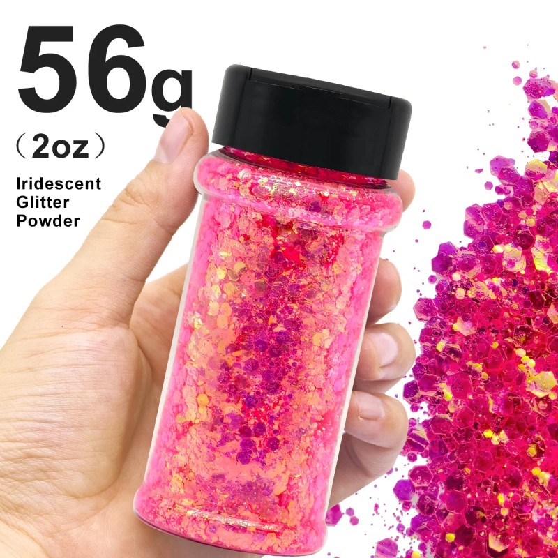 24 Bottles High Sparkly Glitter for Crafts, Tumbler & Nail