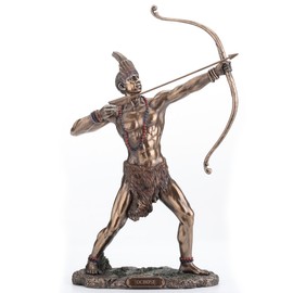 Veronese Design 11 Inch Orisha Ochosi The Divine Hunter Drawing His Bow Cold Cast Resin Statue Bronze Finish Sculpture