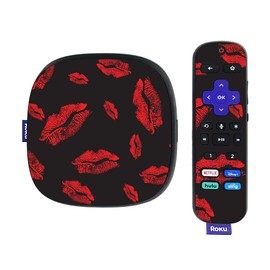 MightySkins Skin Compatible with Roku Ultra HDR 4K Streaming Media Player (2020) - Kiss Me | Protective, Durable, and Unique Vinyl Decal wrap Cover | Easy to Apply and Change Styles | Made in The USA