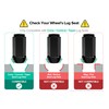 20pcs Black Bulge Lug Nuts - 9/16-18 Thread Size -