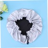 FOMIYES Satin Silk Sleep Cap Double Layer Night Sleeping Hat