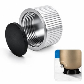 SX180HG Pool Sand Filter Drain Cap with Gasket – Thick Aluminum Replacement Plug, Compatible with Select Hayward Sand Filters S166T, S180T, S210T, S220T, S244T (2005 & Older) – Ensures Proper Drainage