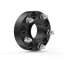 MOSTPLUS 4 PCS 5x5.5 Wheel Spacers,1.5" Hub-Centric Forged Wheel Adapters Compatible for 2012-2018 Dodge Ram 1500,M14 x 1.5" Studs 77.8mm Center Bore,Black