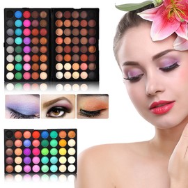 Paleta de sombra de ojos, 120 colores Profesional Shimmer Ojos mate maquillaje a prueba de polvo cosmético Set Kit de herramientas                    