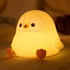 Cute Penguin Night Light, Animal Lamp, Food Grade Silicone, Rechargeable,