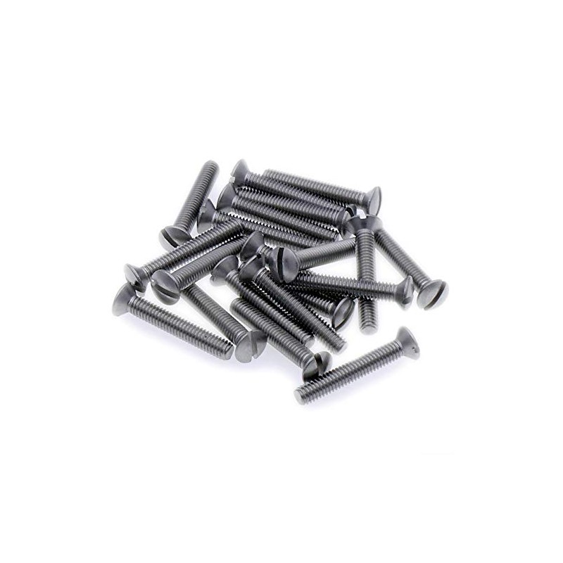 M4 (4mm x 35mm) Slot Raised Countersunk Machine Screw (Bolt)