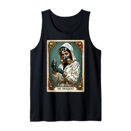 Mad Scientist Virologist in White Labcoat Costume Tarot Card Tank Top