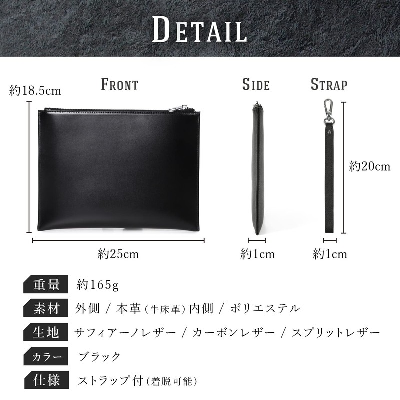Phlox Clutch Bag, Men's, Wedding, Genuine Leather, Brand, Small, Popular,