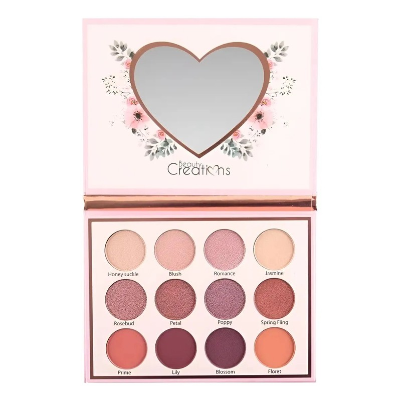 Beauty Creations - Floral Bloom, Paleta De 12 Sombras